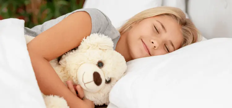 Child Sleeping With Stuffed Animal